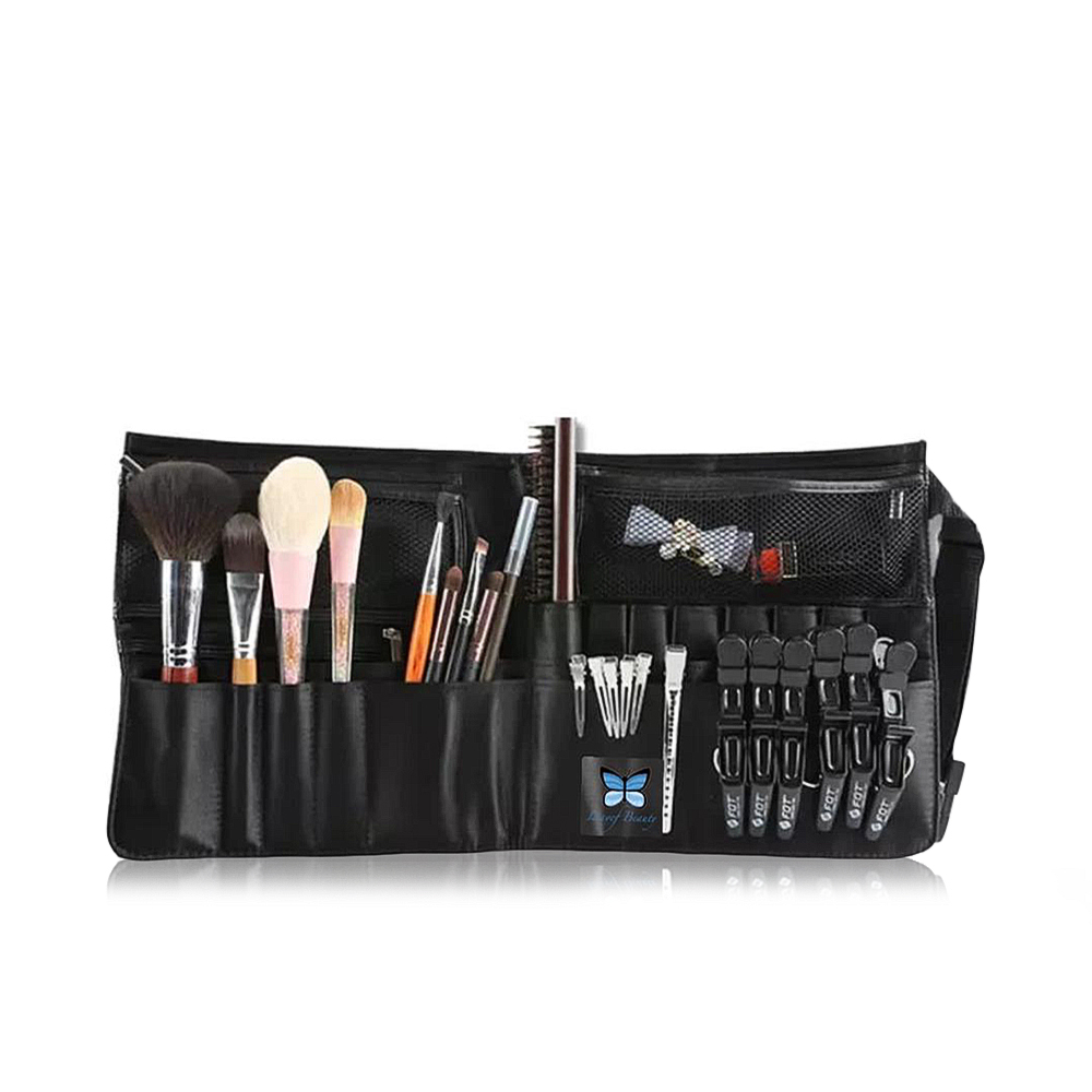 Ltayef Beauty Makeup Artist Brush Belt Bag - Black