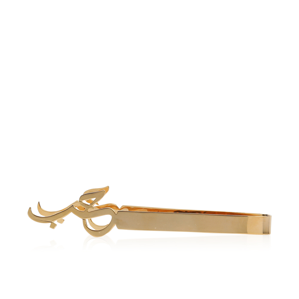 Long Metal Gold Plated Charcoal Tong - Love