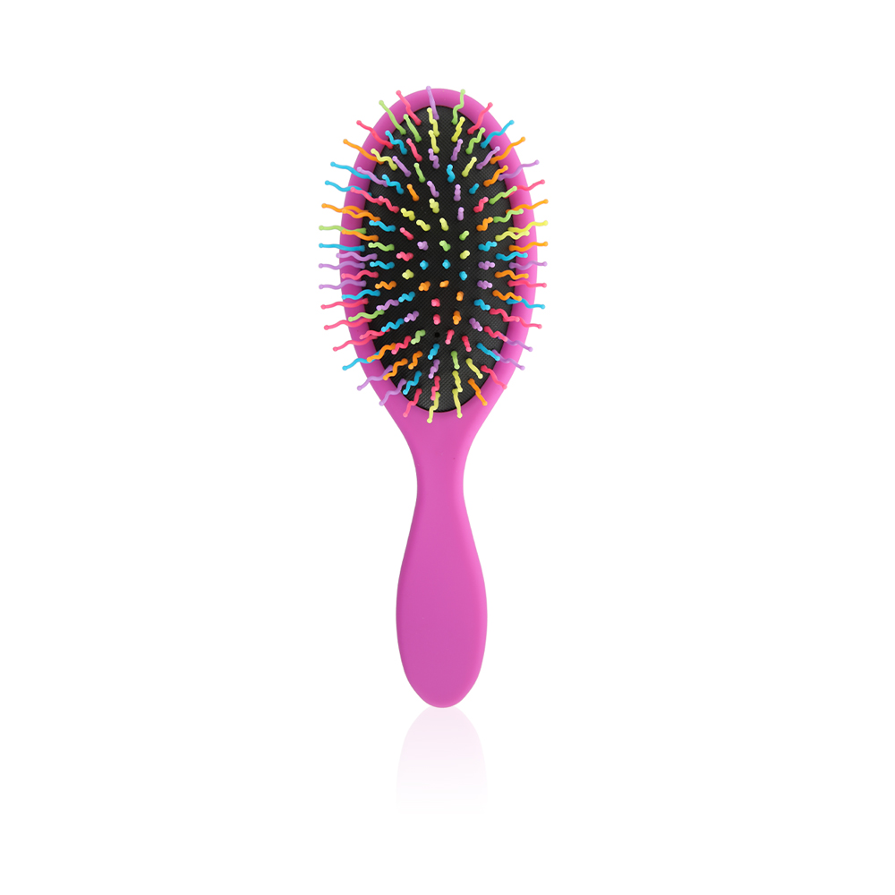 Rainbow Bristles Hair Brush - Purple
