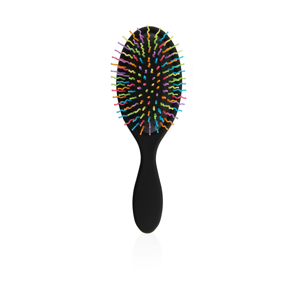 Rainbow Bristles Hair Brush - Black