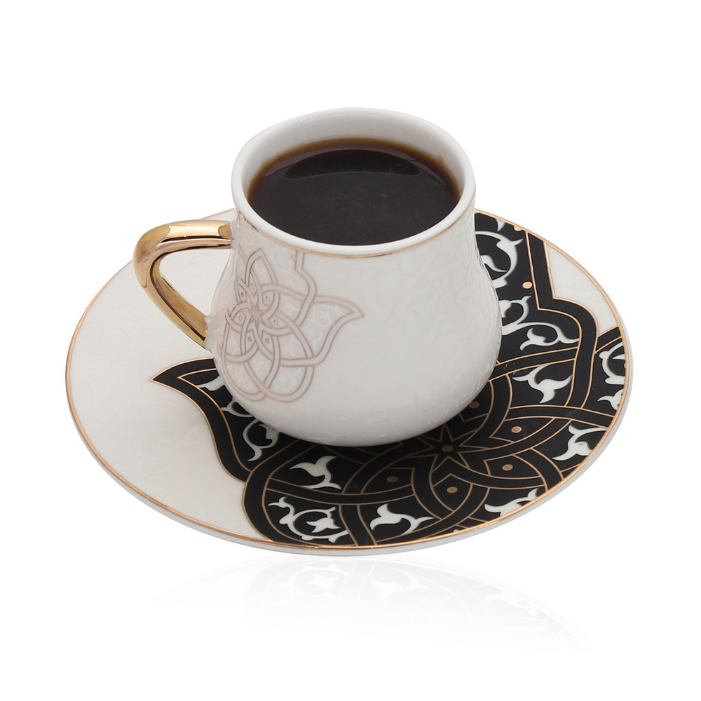 Coffee Cup And Saucer Spirit Of Ancient - 6 Pcs