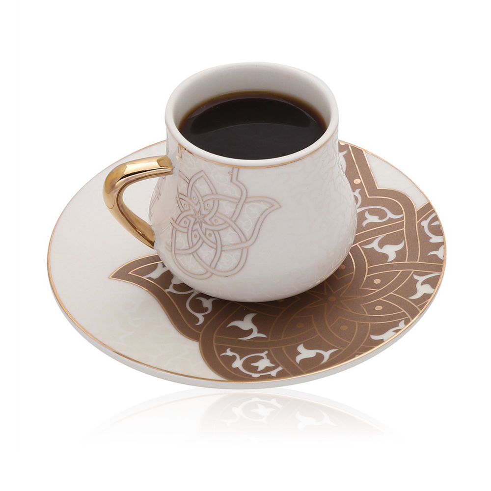 Coffee Cup And Saucer Spirit Of Ancient - 6 Pcs