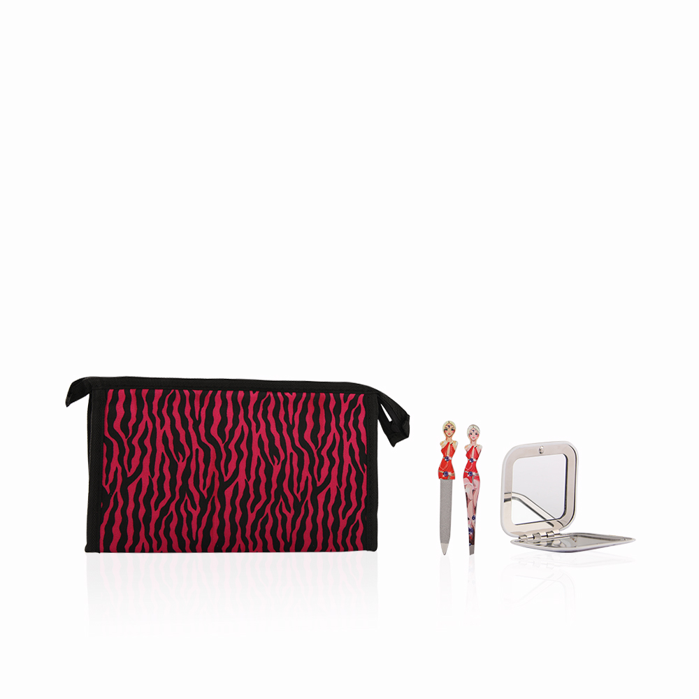 Nail Care Gift Set - 3 Pcs - Red
