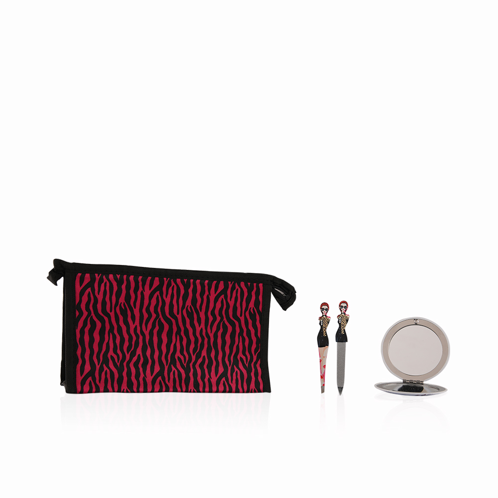 Nail Care Gift Set - 3 Pcs - Black And Yellow