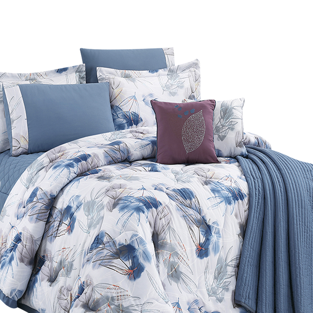 Olivia 9 Pcs Comforter Set - King  Size - 240 X 260 - N 204