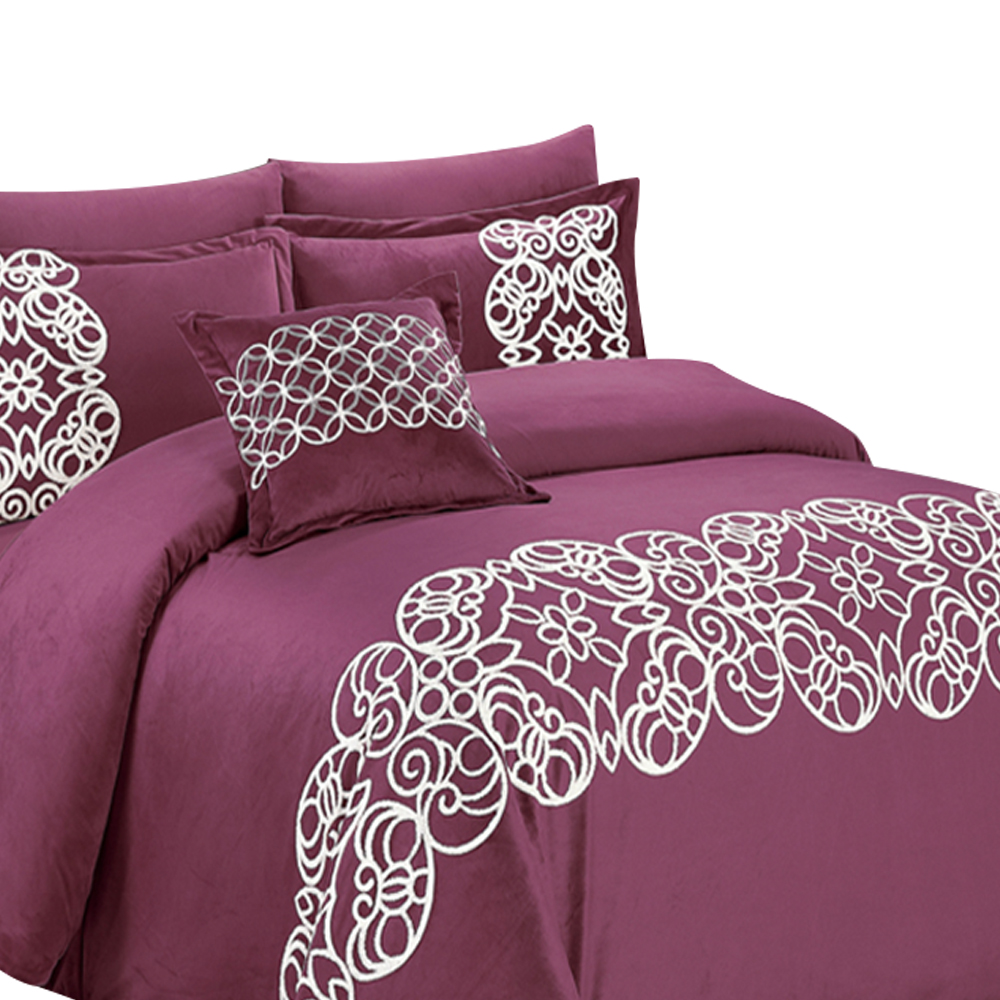 Rachel 7 Pcs Comforter Set - King Size -  240 X 260 - N 01