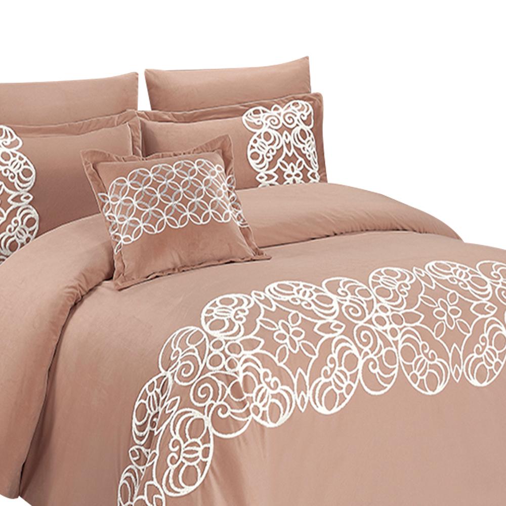 Rachel 7 Pcs Comforter Set - King Size -  240 X 260 - N 02