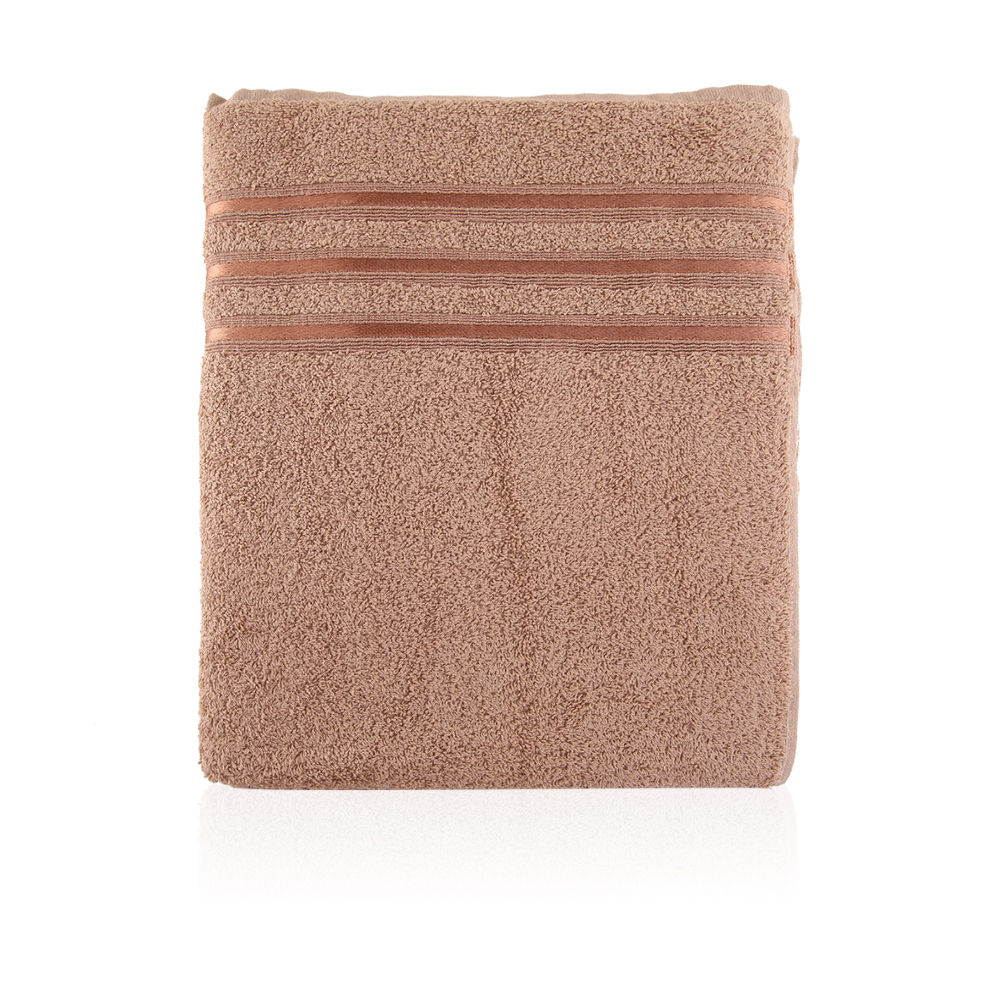 Dobby Bath Towel - Camel - Small