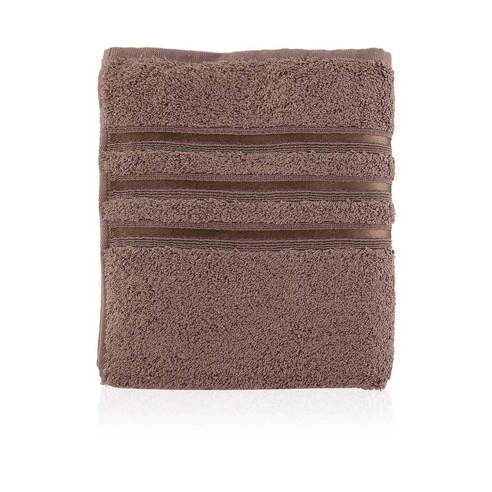 Dobby Bath Towel -Light Coffee - Medium