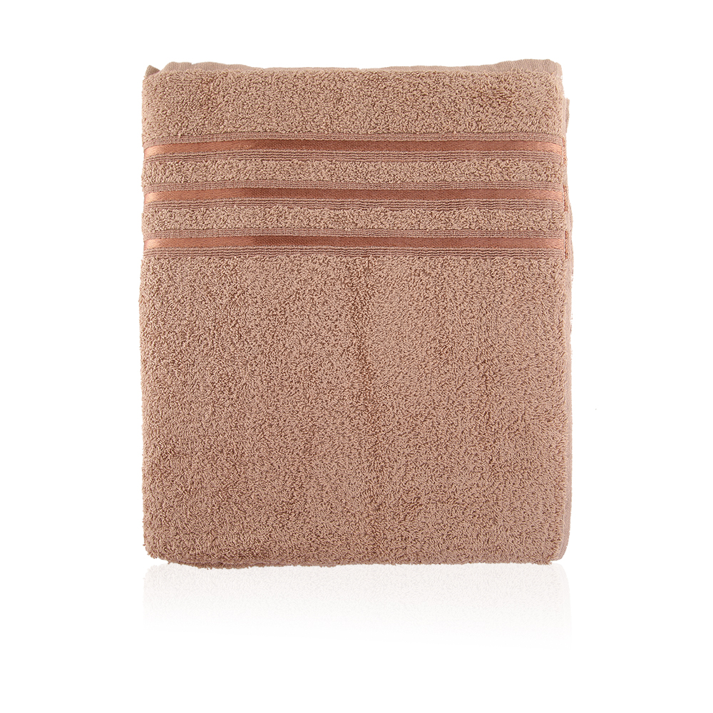 Dobby Bath Towel - Camel - Medium