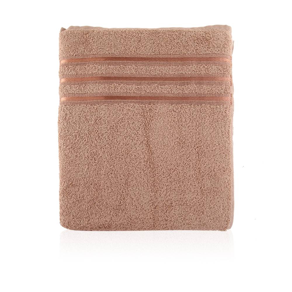 Dobby Bath Towel - Camel - Large