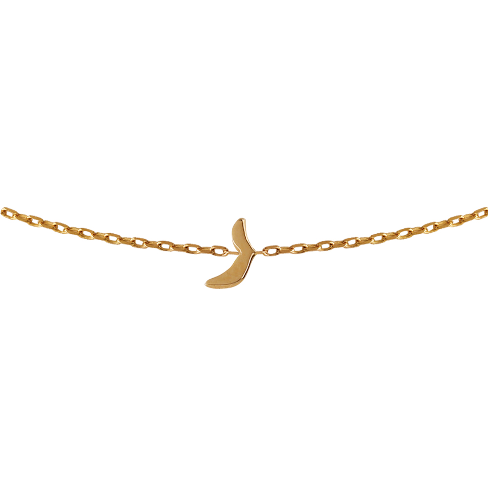 Mini Signature Initial Necklace 18k - Rā̛