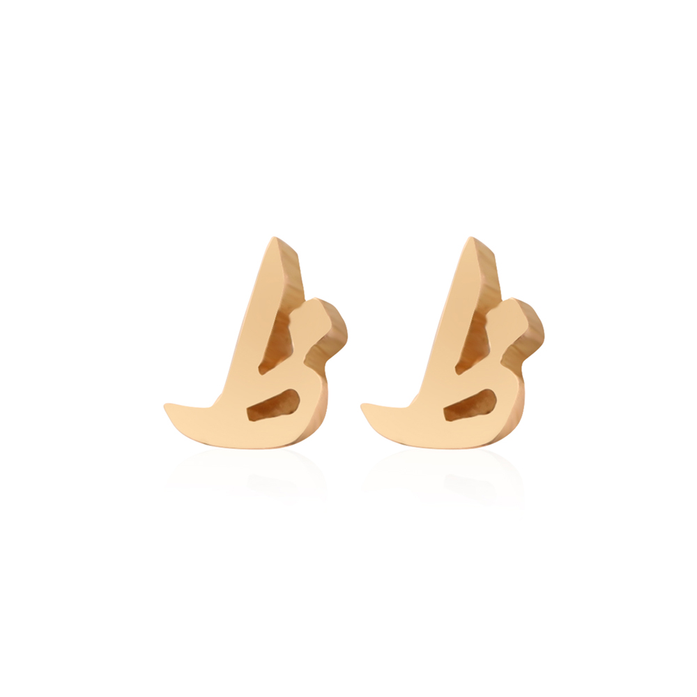 Mini Signature Initial Earring 18k - Dhaa̛