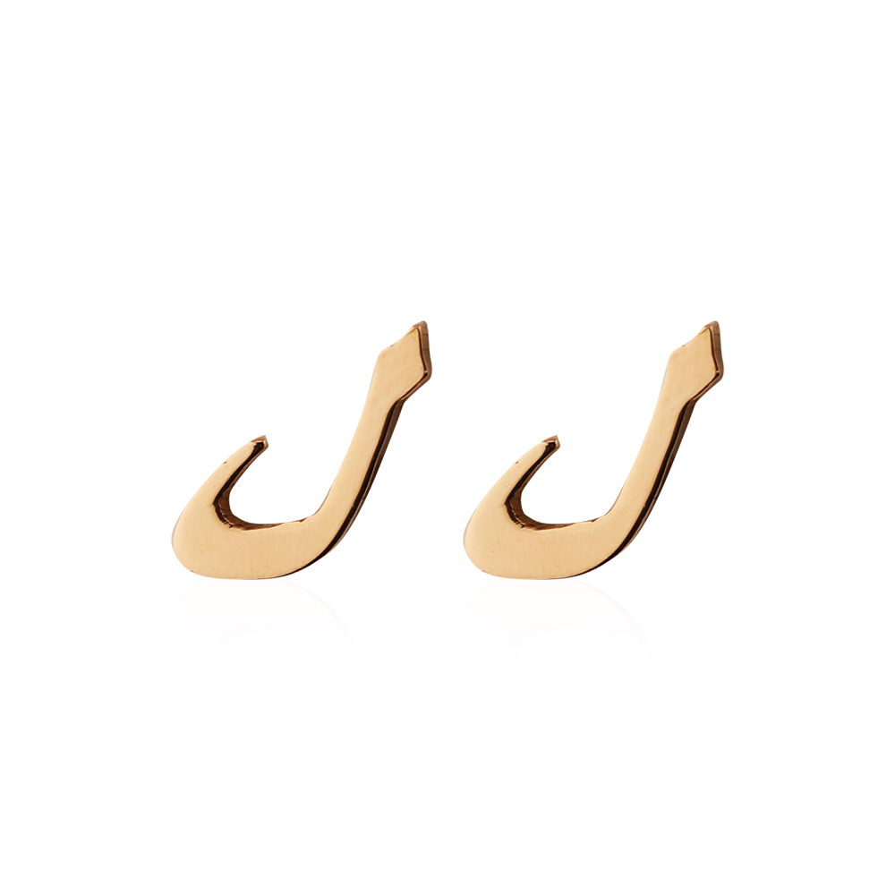 Mini Signature Initial Earring 18k - Lām
