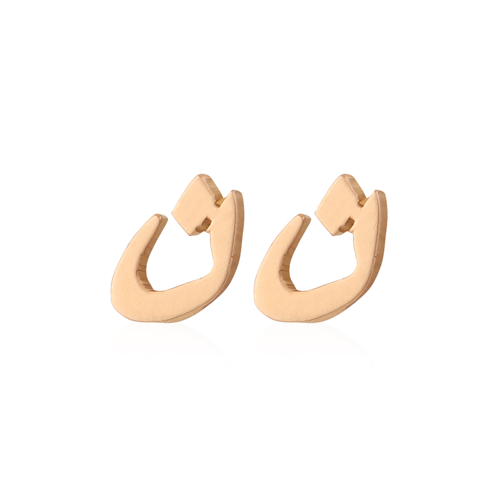 Mini Signature Initial Earring 18k - Nuon