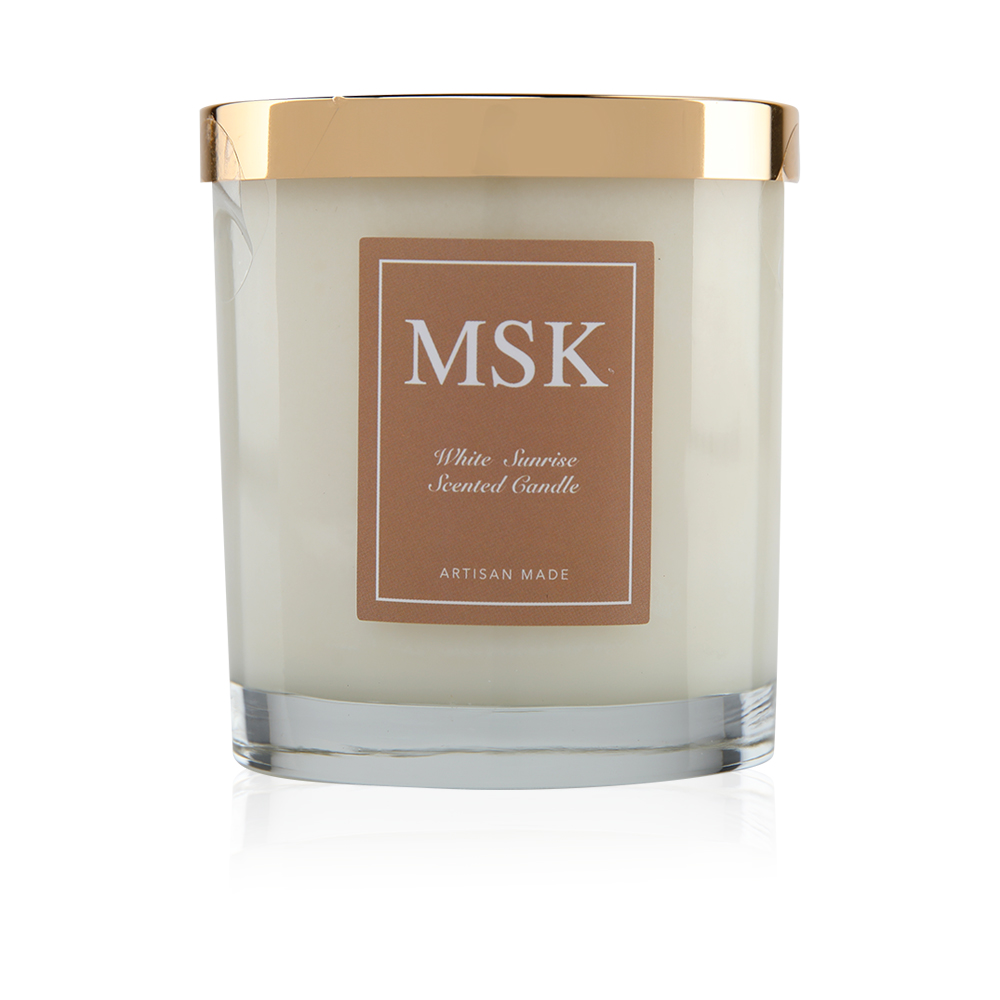 White Sunrise Scented Candle