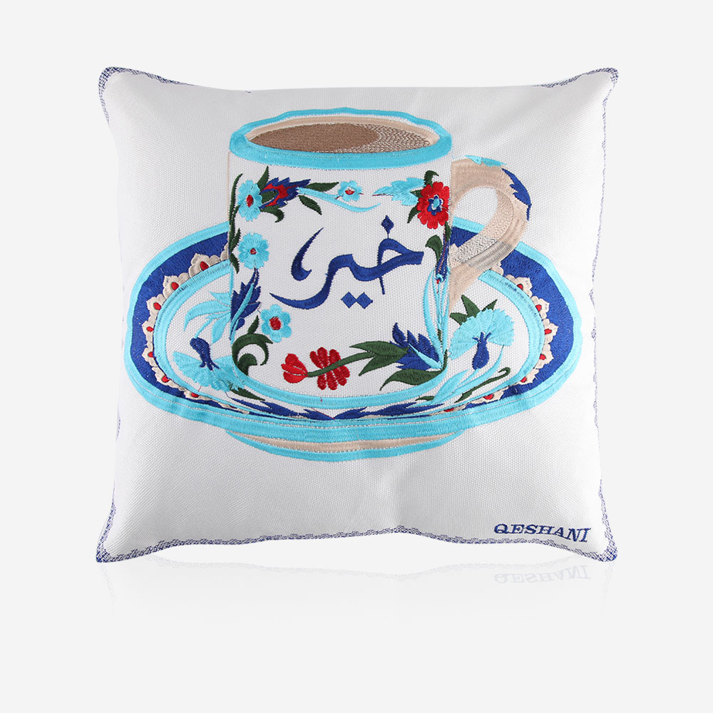 Khair Embroidered Cushion - 17D