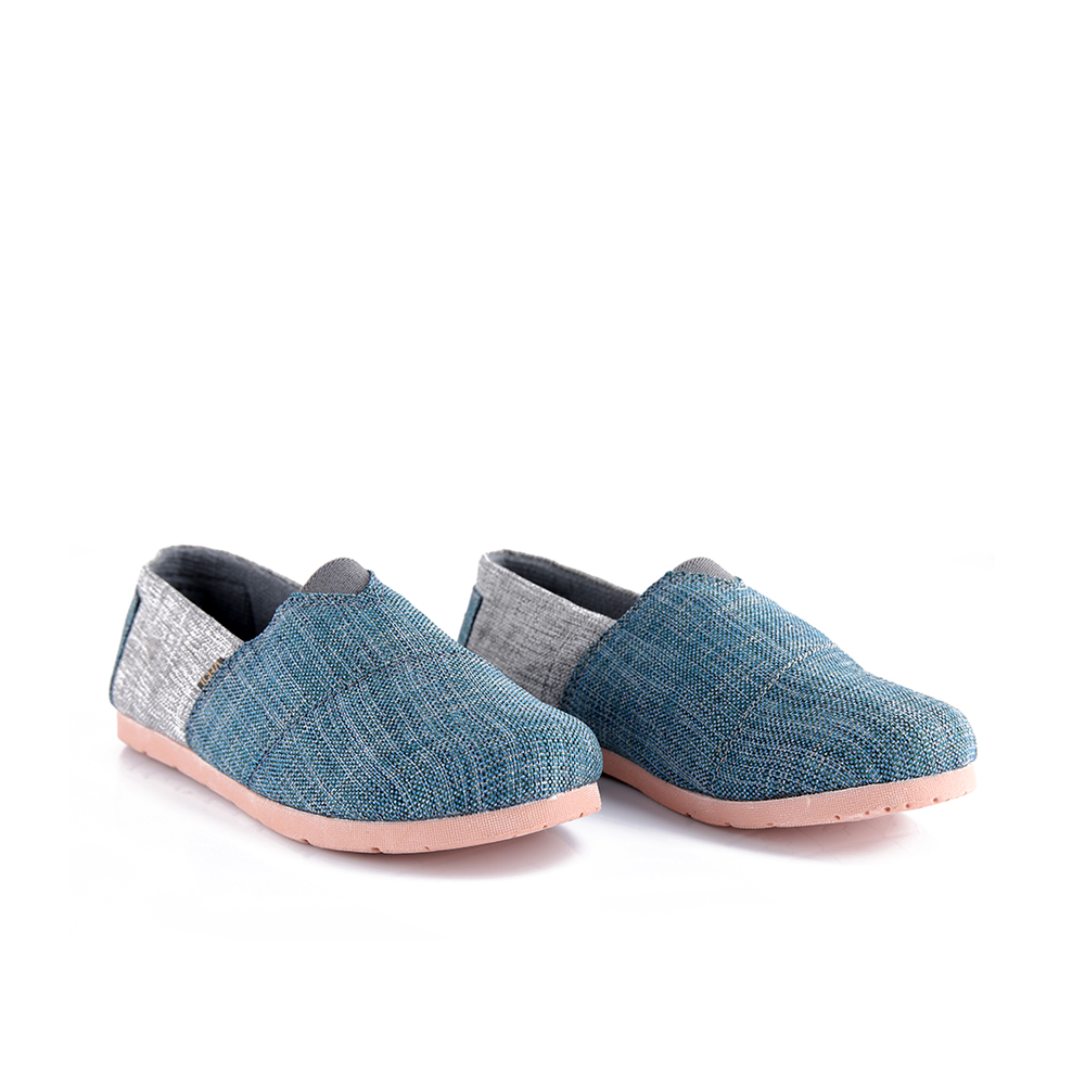 Classics Heritage Canvas Espadrille Shoes For Women - Vintage Blue With Light Gray
