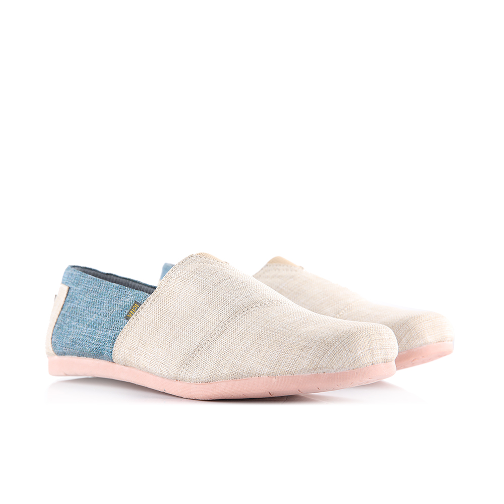 Classics Heritage Canvas Espadrille Shoes For Women - Vintage Cream With Blue