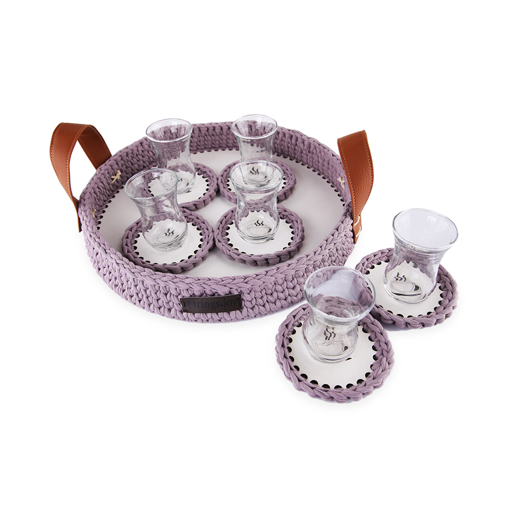 Tea Tray Set - Heather
