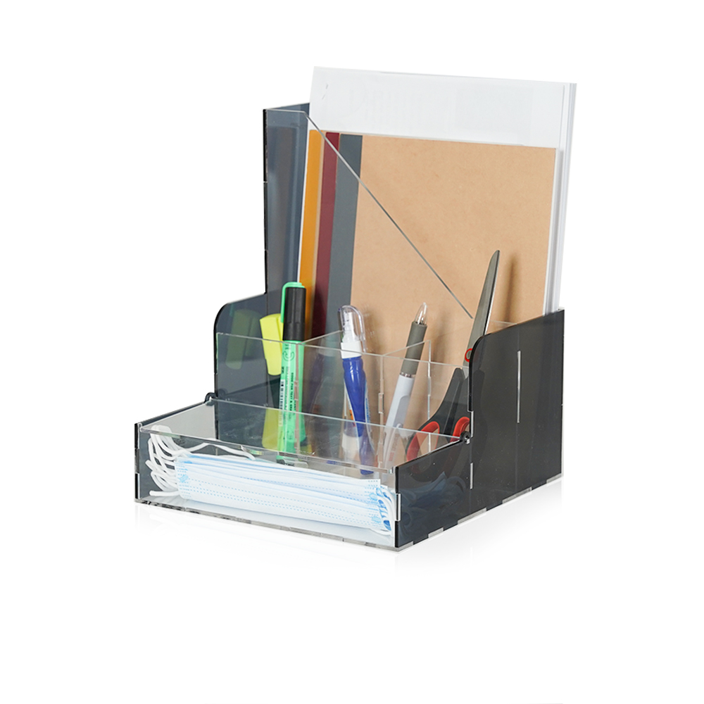 Acrylic Small Office Organizer - Black
