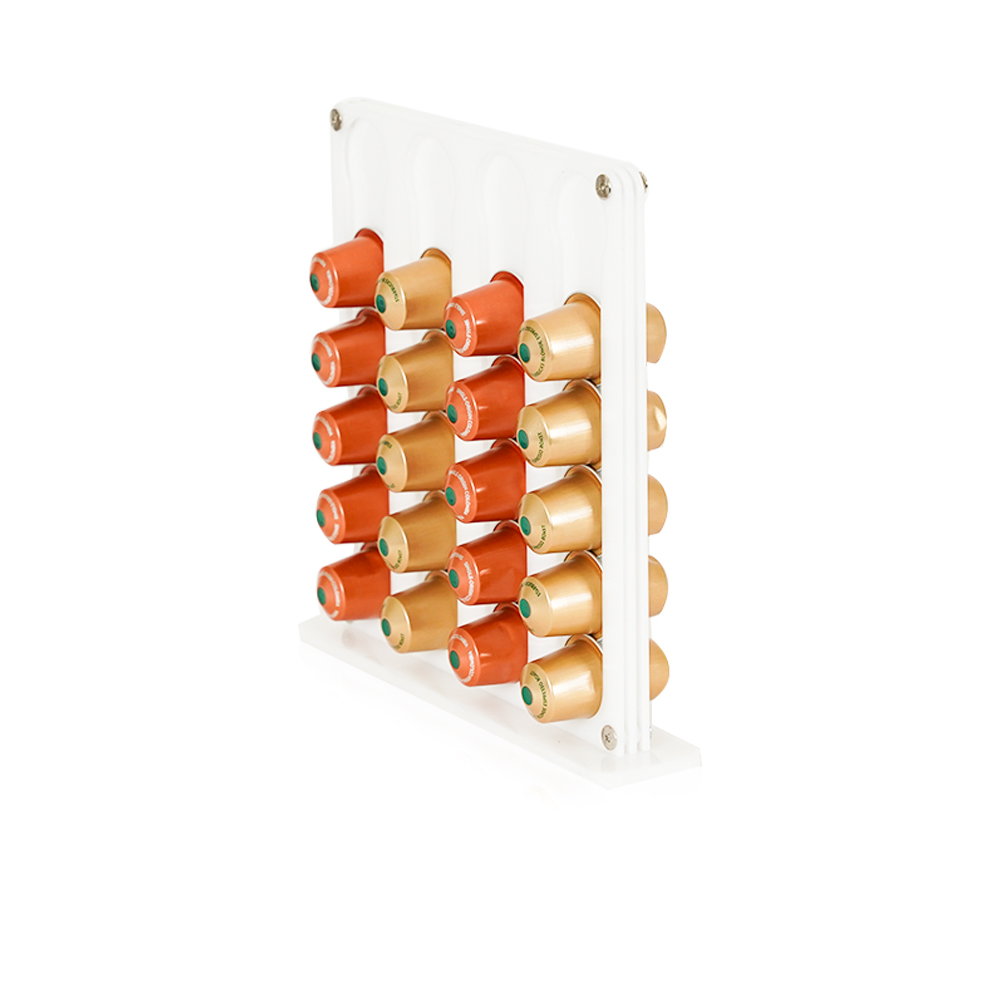 Acrylic Nespresso Capsule Stand - White