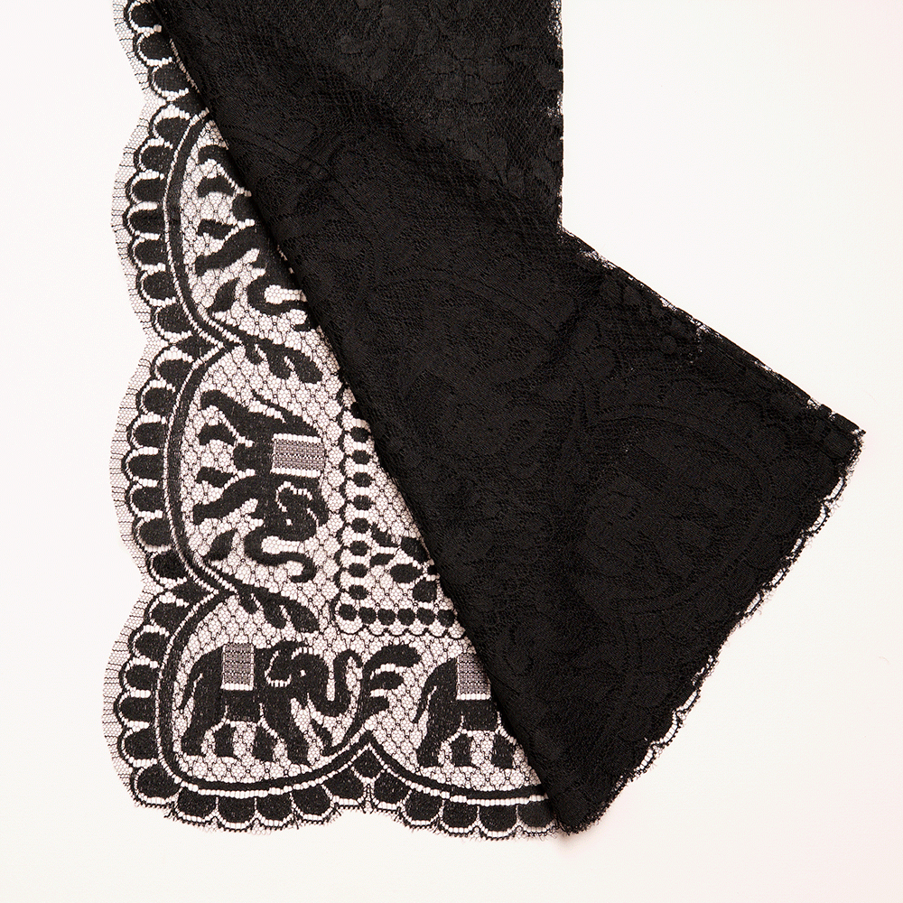 Women's Scarf - Black - 905