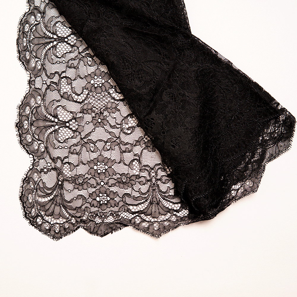 Women's Scarf - Black - 404