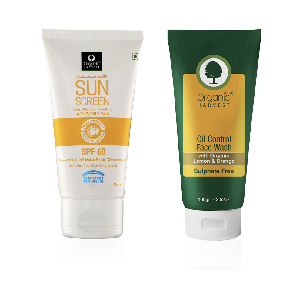 Oil Control Face Wash And  Sunscreen Spf 60 for Oily And Acne Skin Care Sets