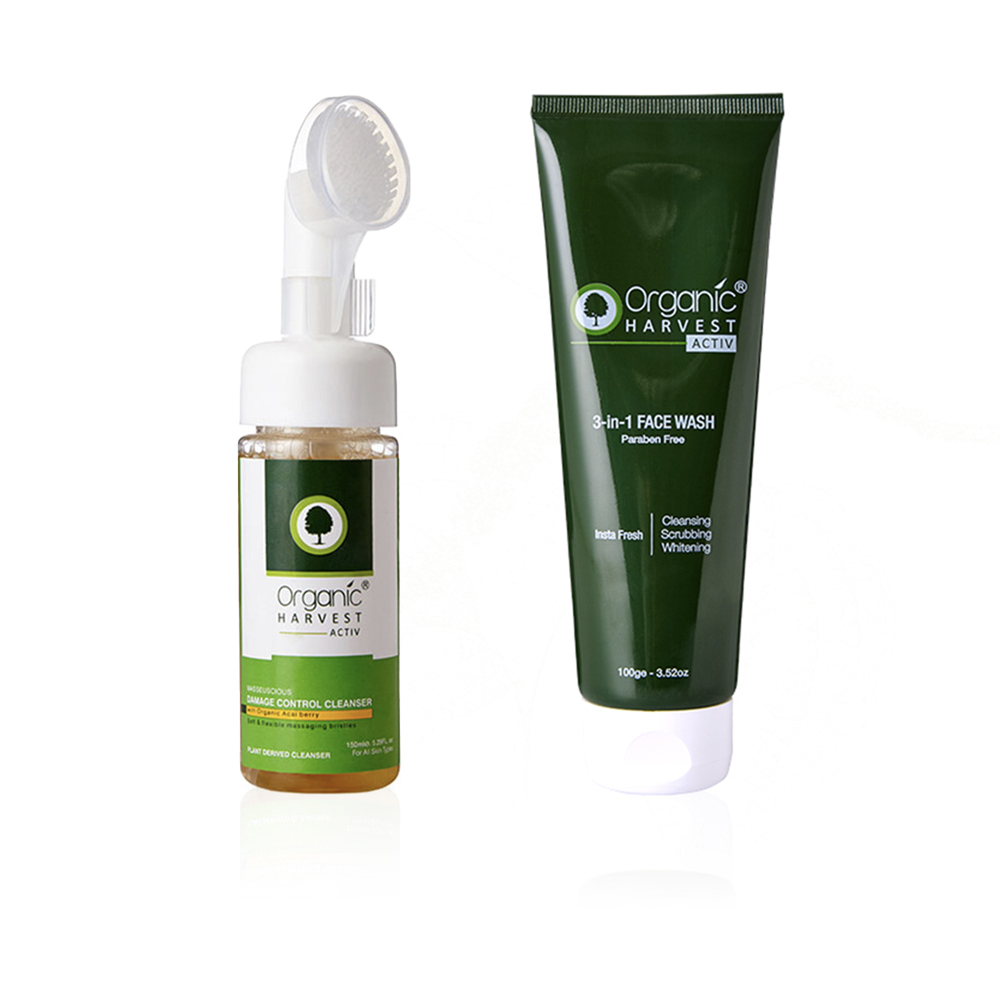 Masseuscious Damage Control Cleanser And 3 In 1 Face Wash Skin Care Set