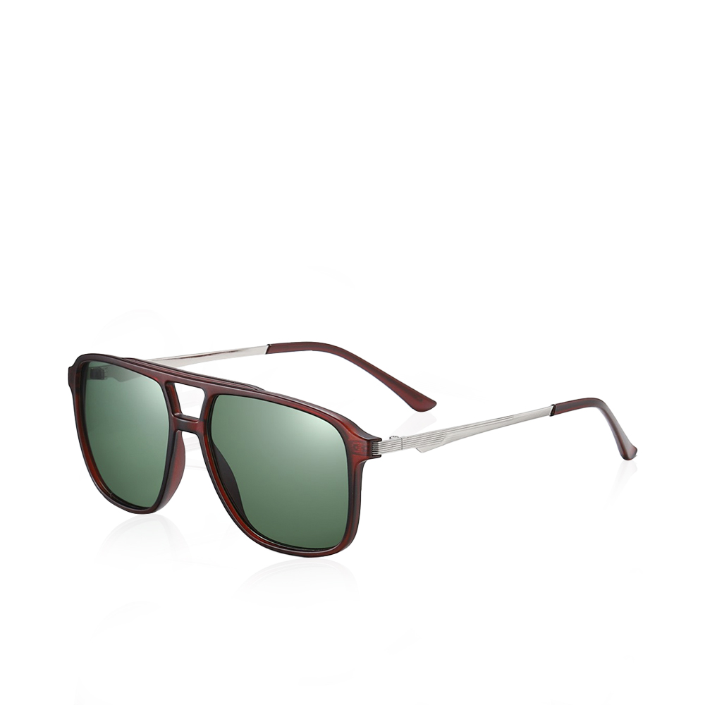 Tokyo Polarized Sunglasses For Women - Green & Silver - Size 57 To 140