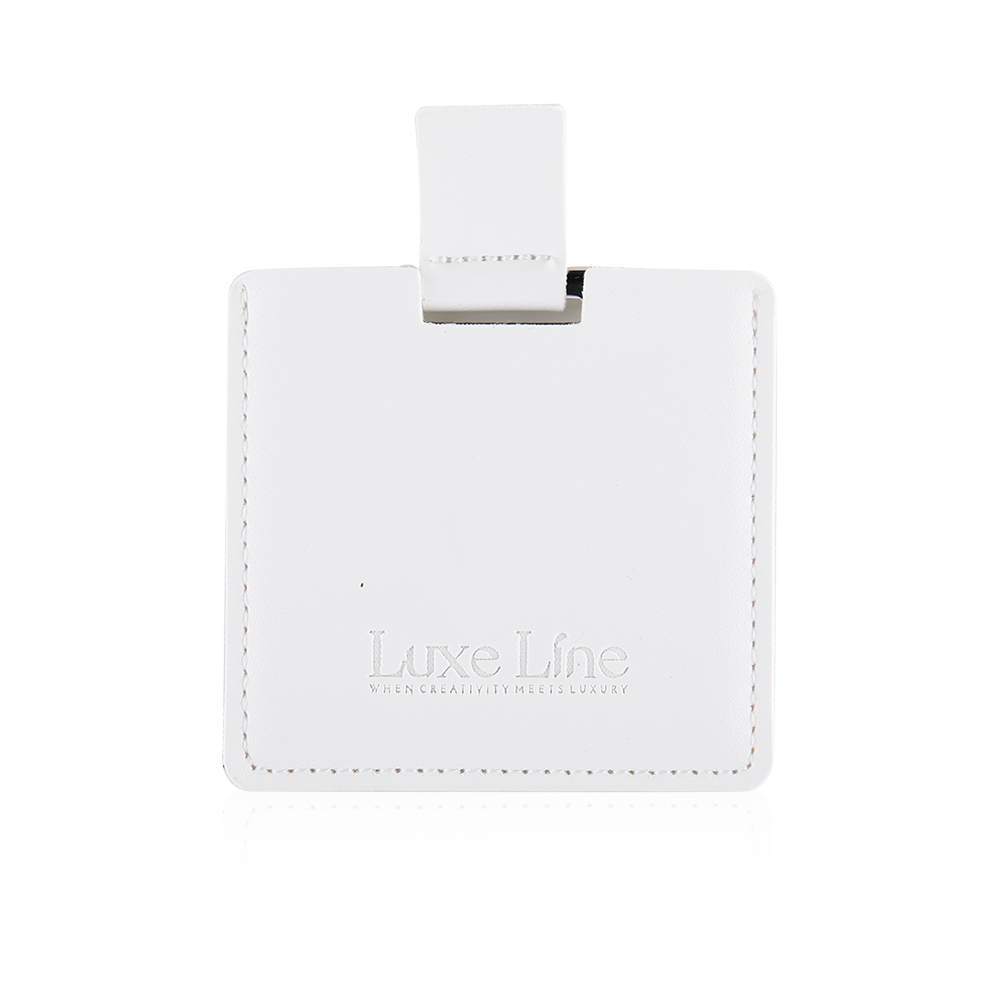 Stainless Steel Pocket Mirror - White