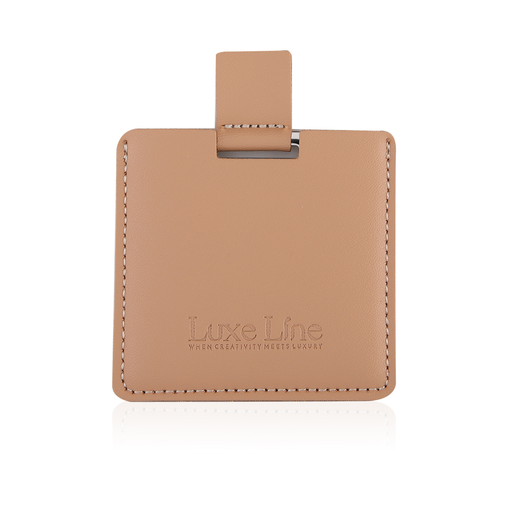 Stainless Steel Pocket Mirror - Orange
