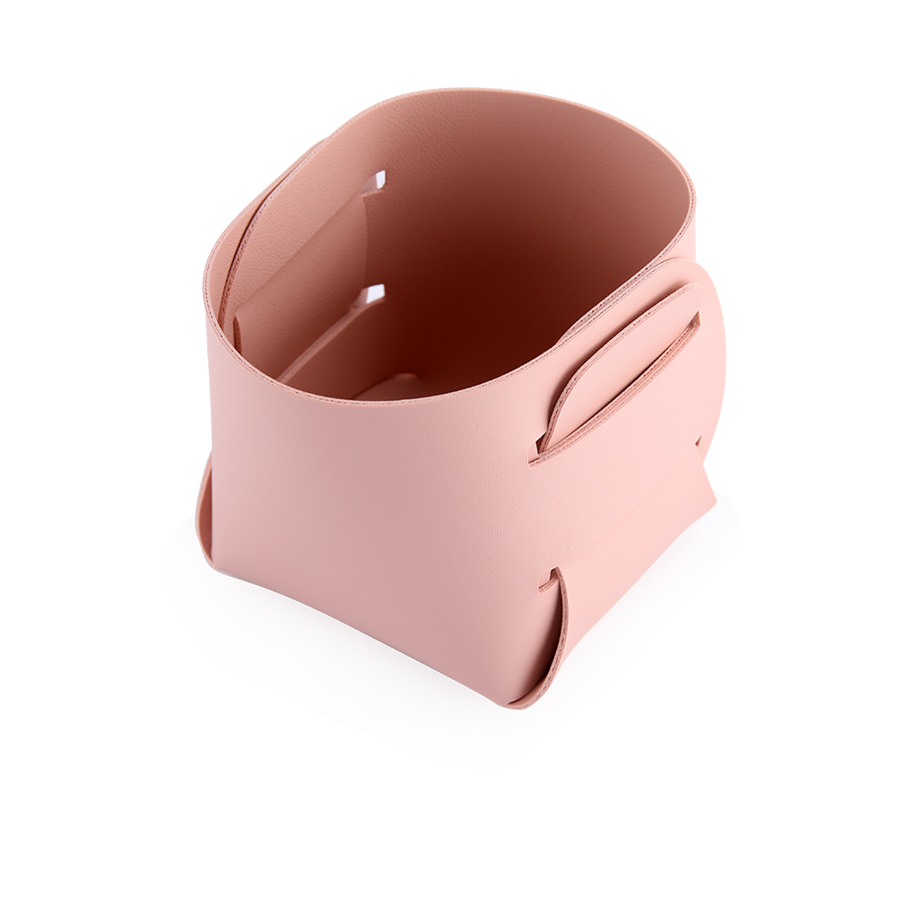 Leather Storage Box - Pink