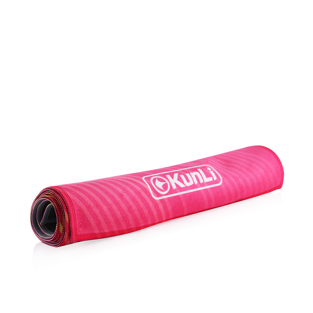 Micro Fiber Towel For Gym & Beach With Case - Golden & Pink