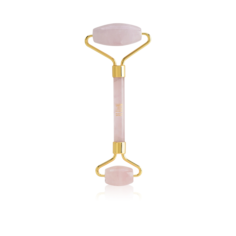 Jade Roller Rose Quartz Face Massage - Pink