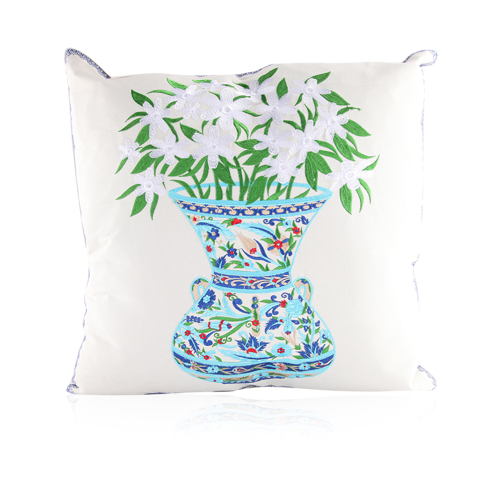 Damascus Jasmine Vase Cushion