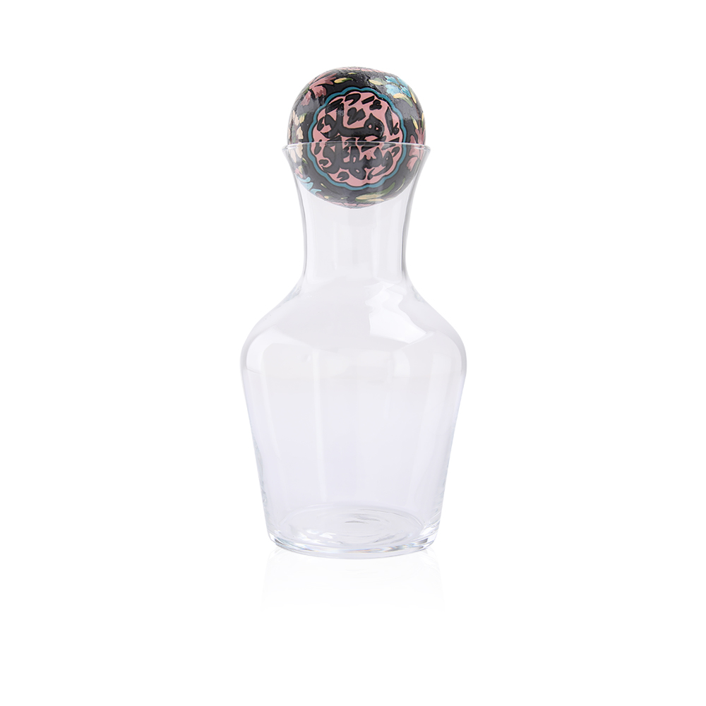 Glass Jar With Hand-painted Lid Cover - 850 ml