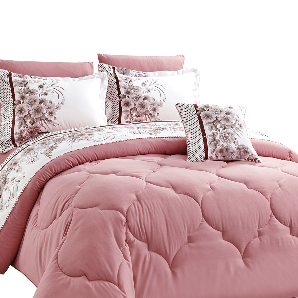 Orkida Comforter Set - King Size - 8pcs - 260 x 240 - N 01