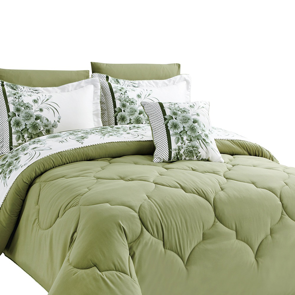 Orkida Comforter Set - King Size - 8pcs - 260 x 240 - N 02