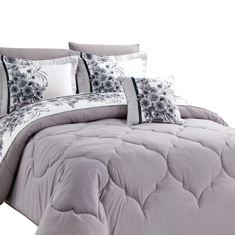 Orkida Comforter Set - King Size - 8pcs - 260 x 240 - N 03
