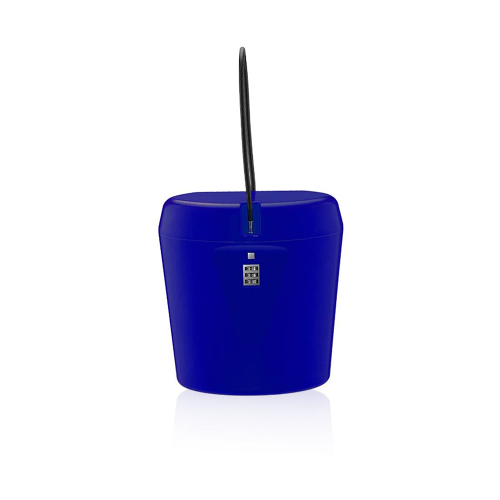 Portable Safe And Phone Wallet with Safe Lock - Blue