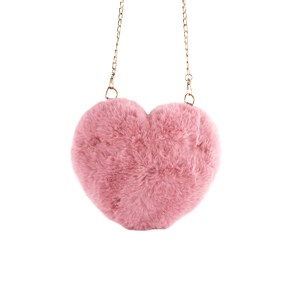 Hand Bag Heart Style - Pink