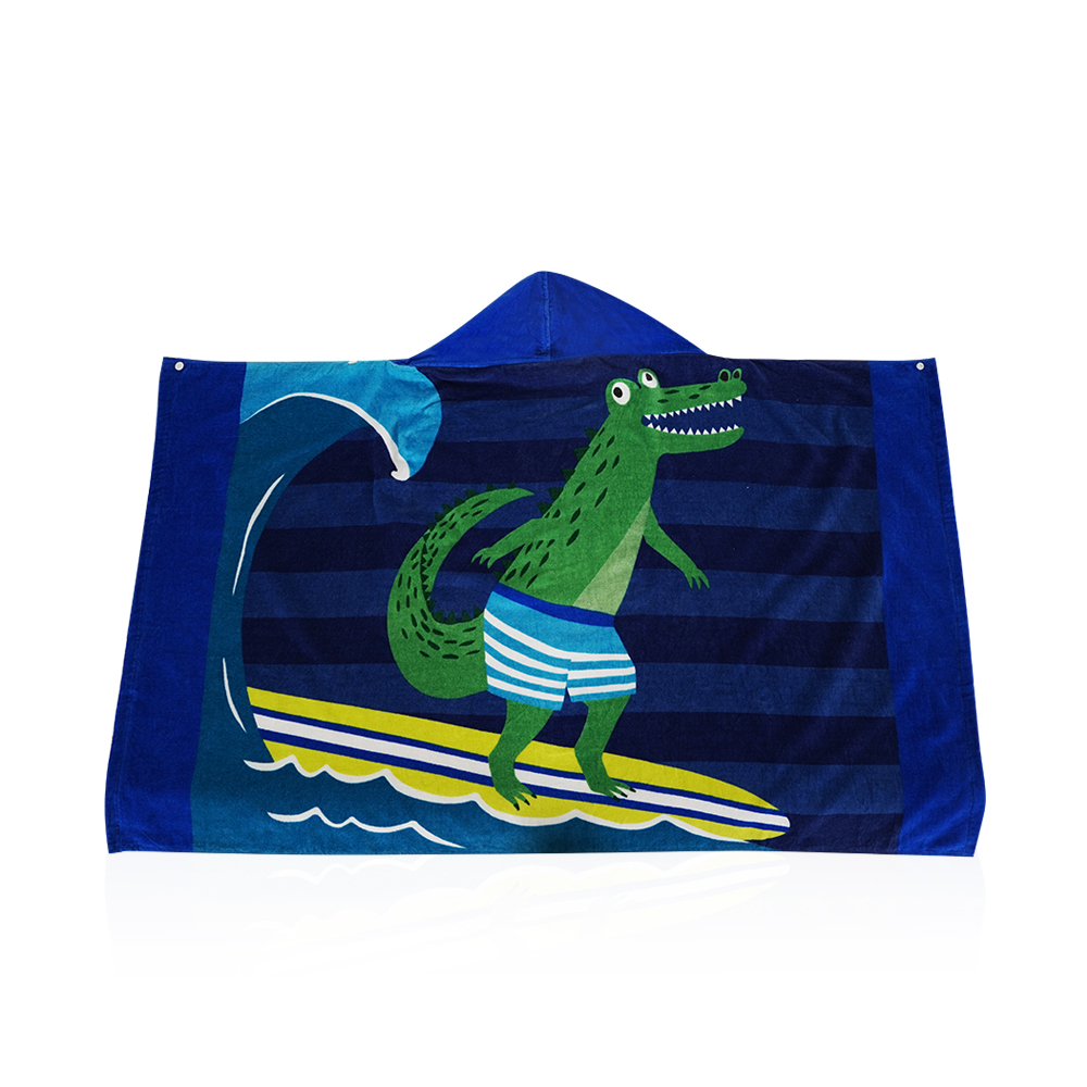Kids Beach Towel - Alligator 