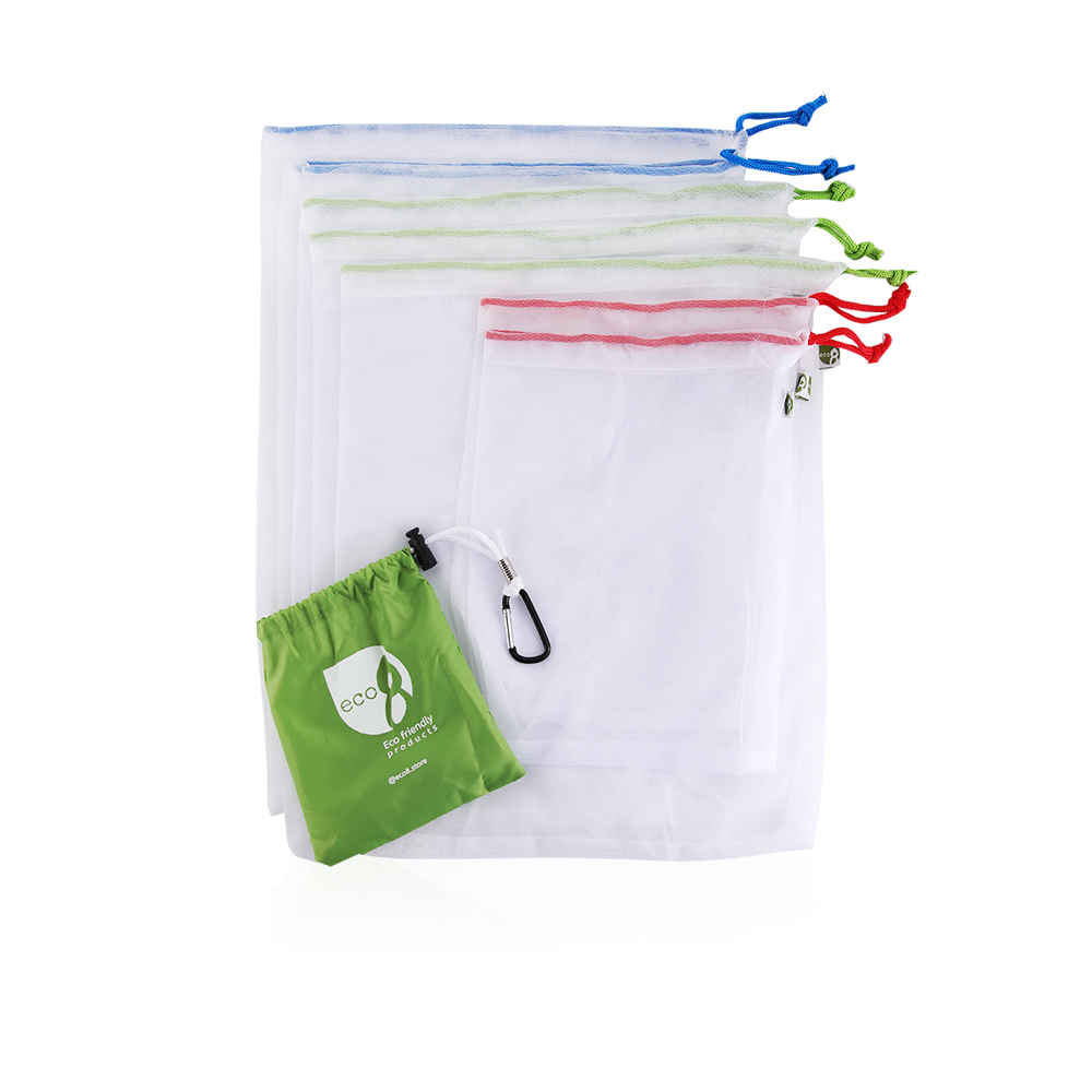 Shopping Bags Set For Vegetable - White    