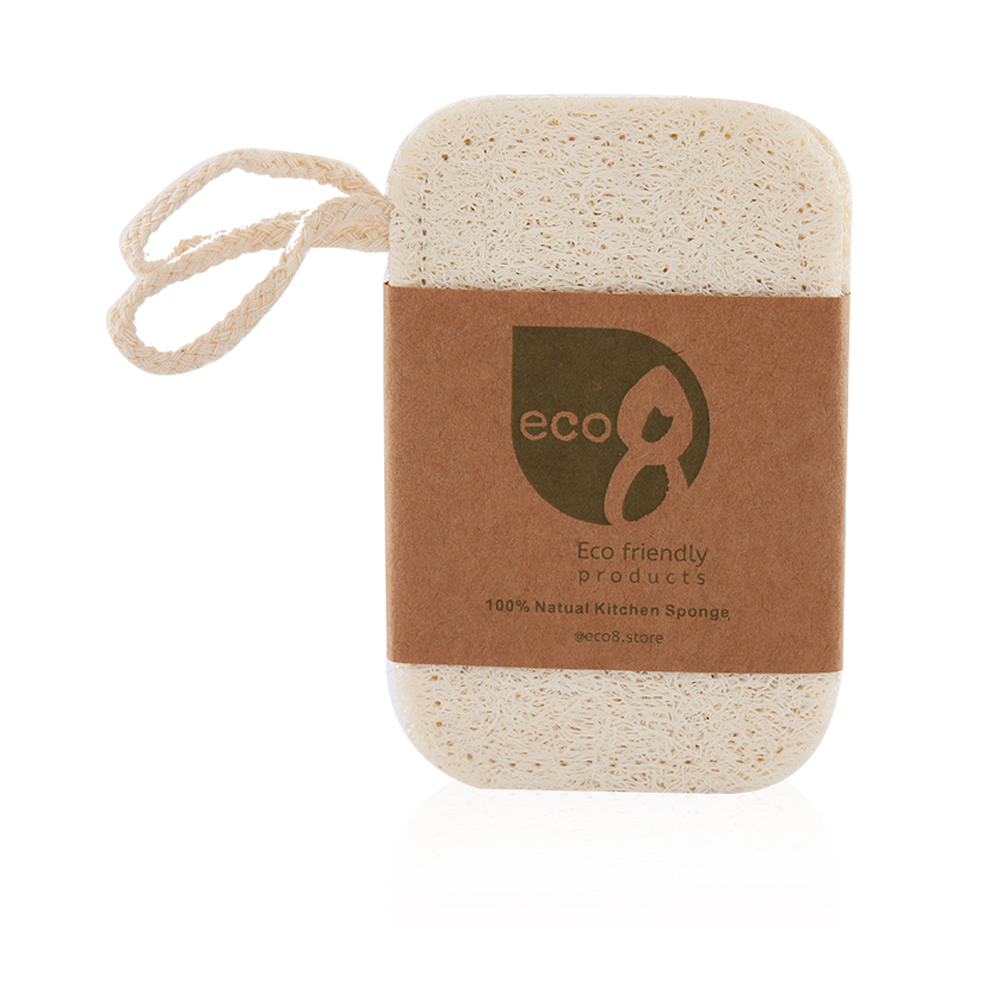 Kitchen Natural Sponge Set of 2 - White 