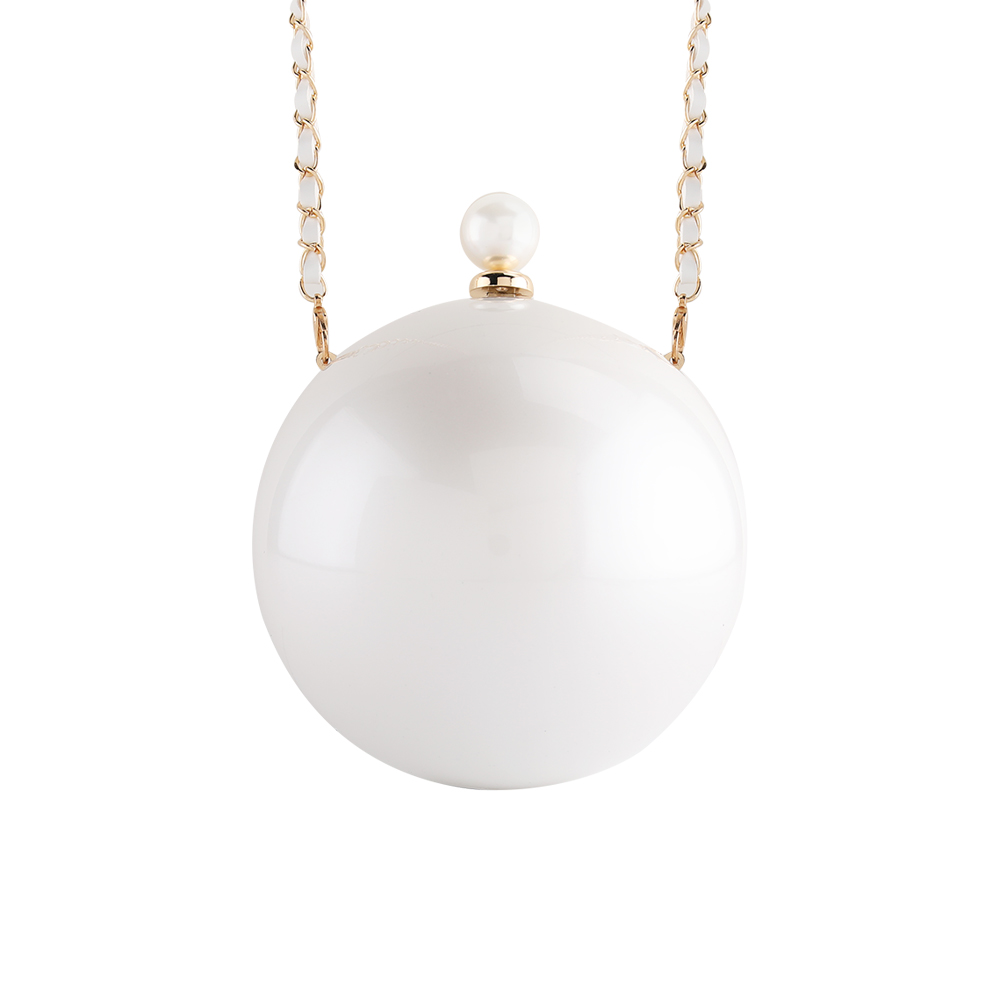 Pearl Bag With Chain Strap - Free size