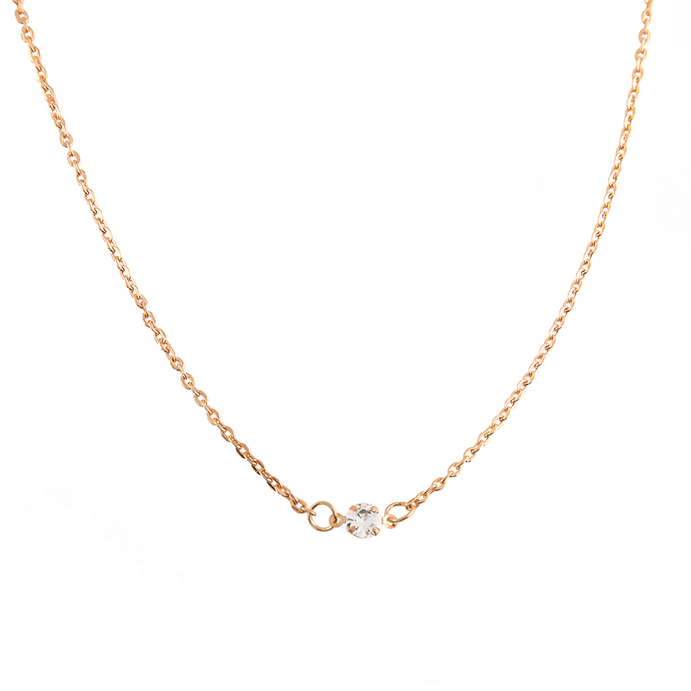 Double Side Necklace - Gold - Free Size