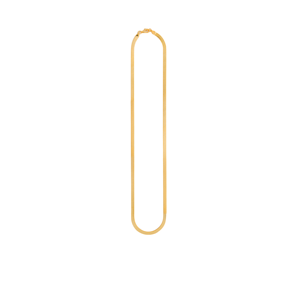 Snake Bone Choker Necklace - Gold  