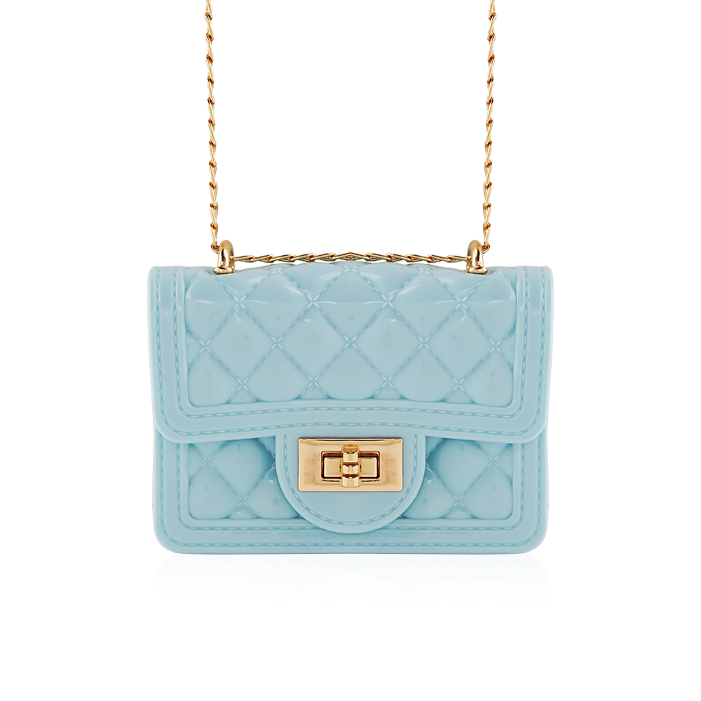 Mini Jelly Handbag - Light Blue